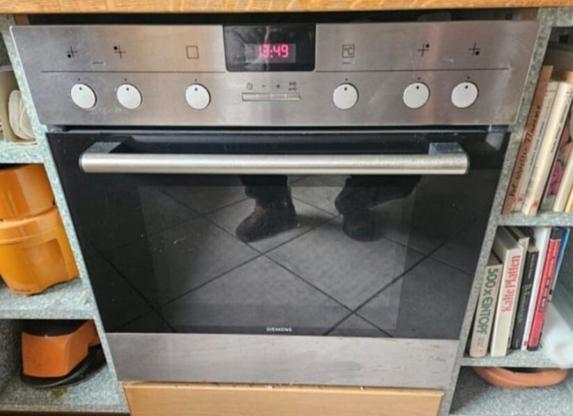 Rustikální dubová linka do U se spotřebiči,6302 - 6