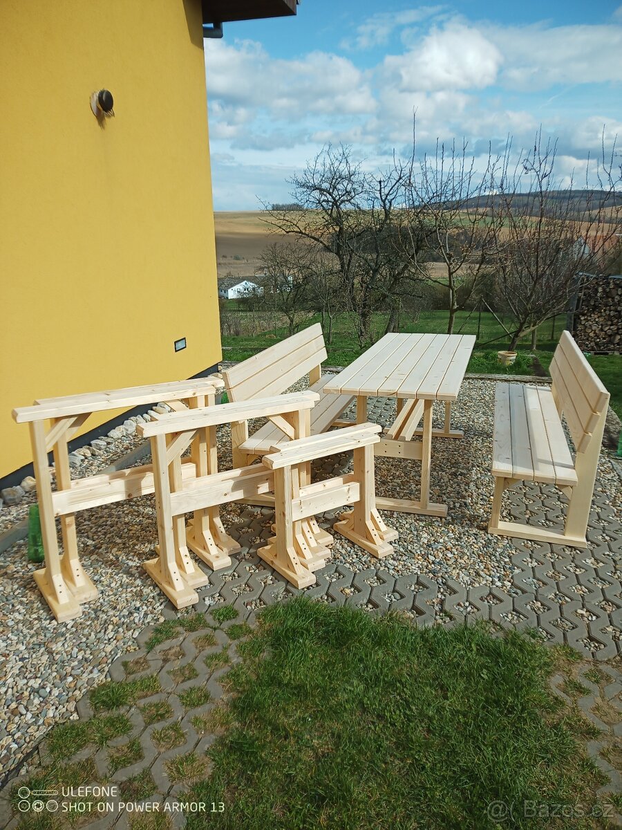 Zahradní posezení, nábytek, lavice - 6