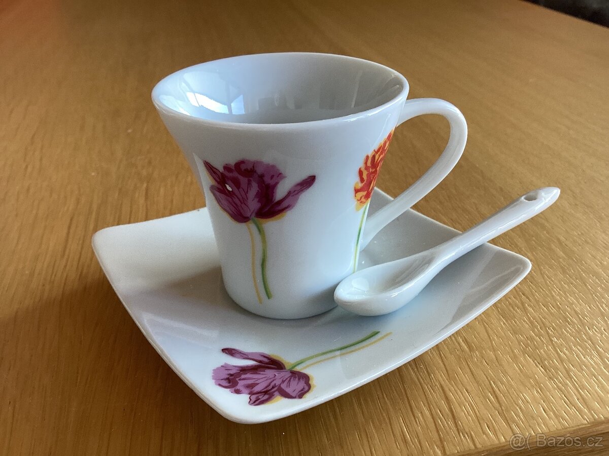 Porcelánová čajová/kávová souprava - 6