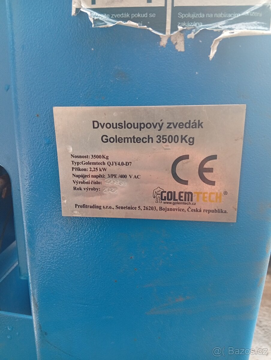 Zvedák 3,5 T - 6