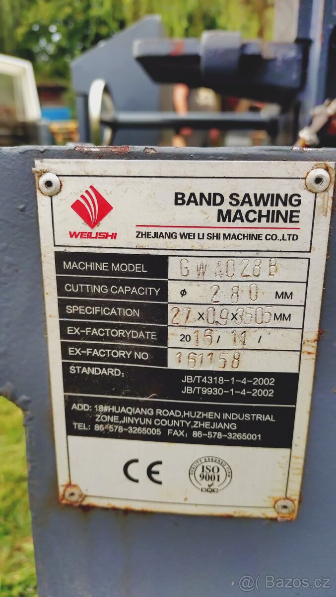 Pásová pila GW4028B - 6