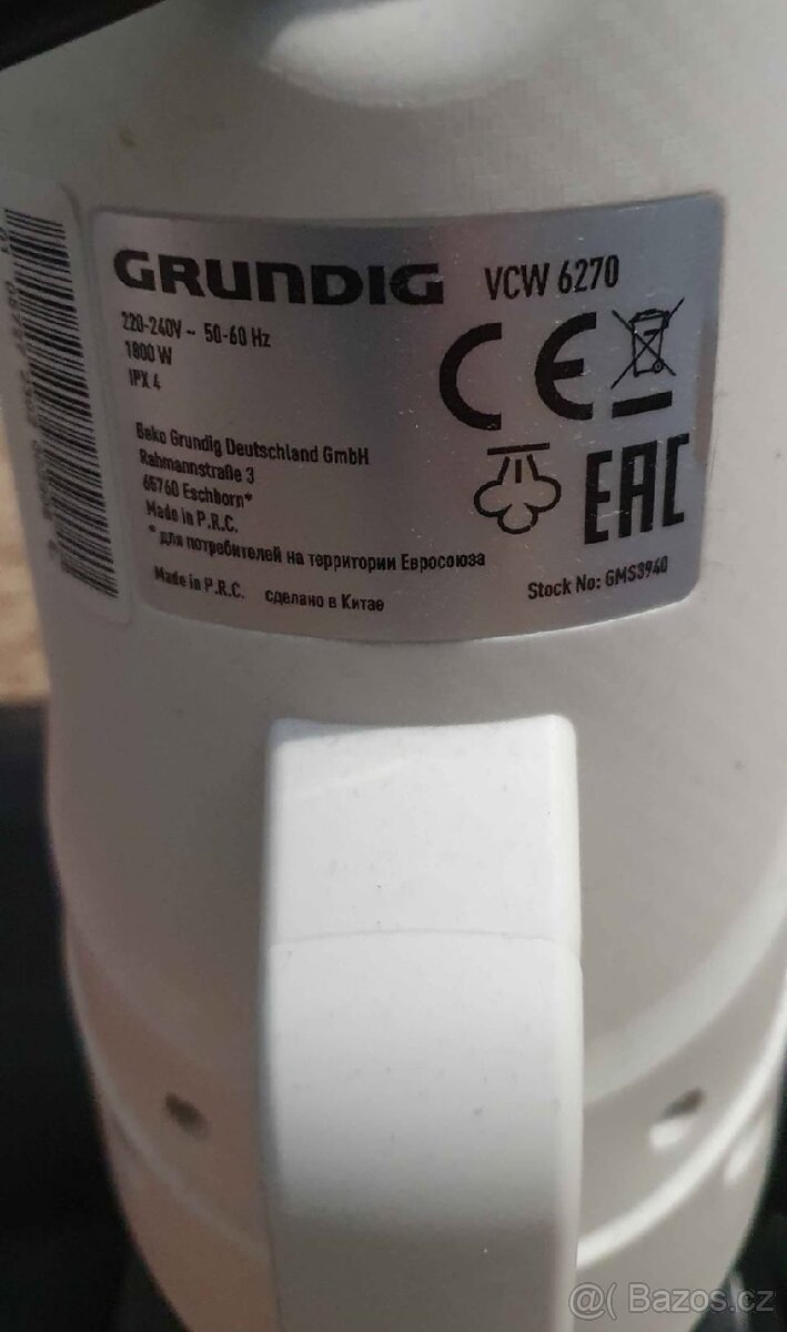 Vysavač Grundig 1800w na suché a mokré vysávání - 6