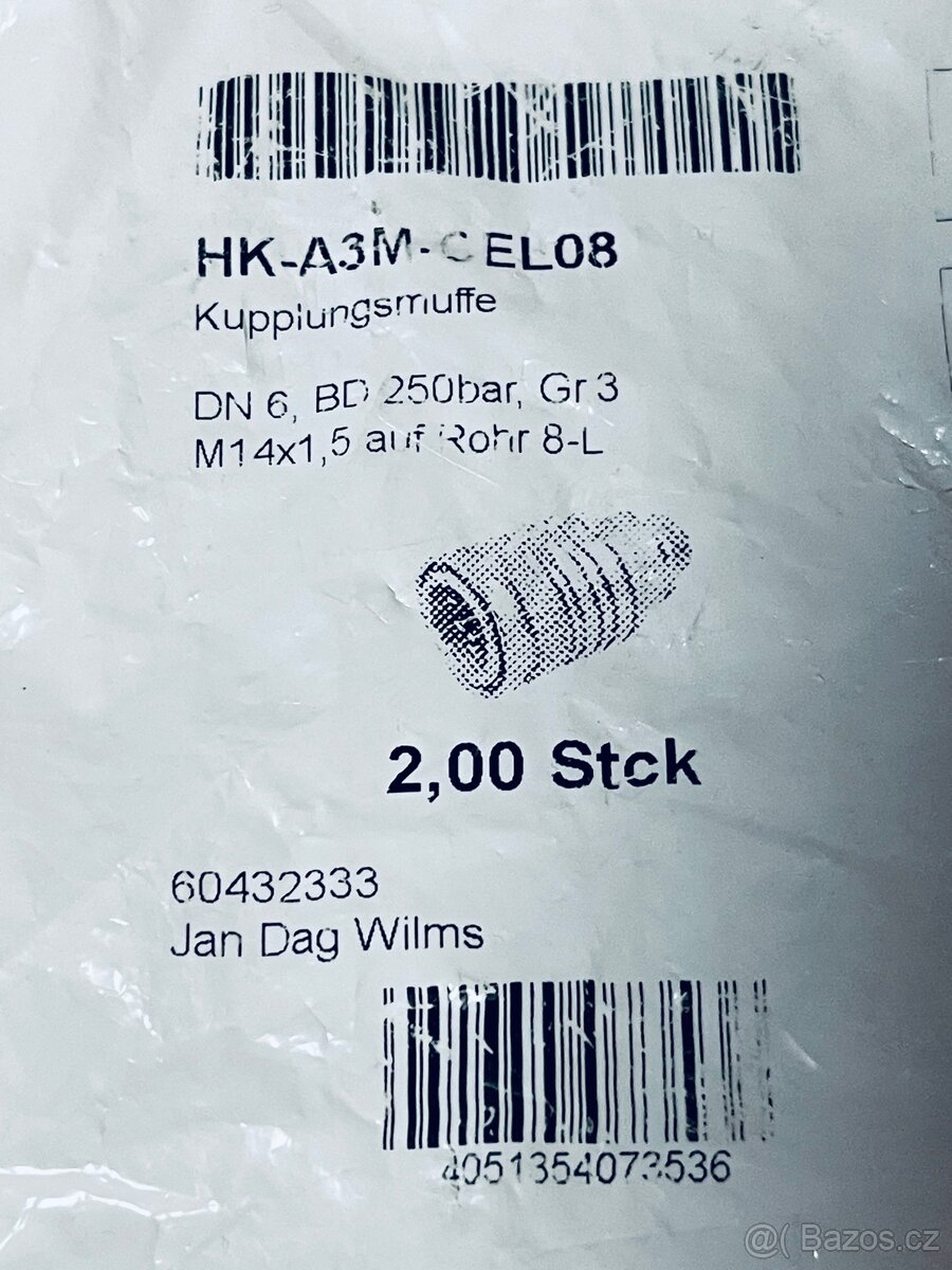 HYDRAULICKÁ spojka M14x1,5 - 6