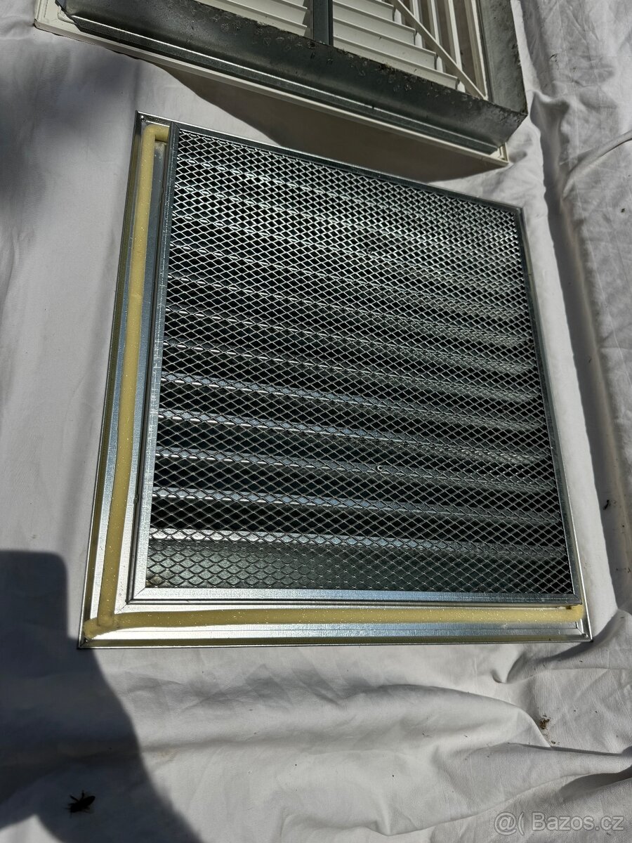 Proti dešťová žaluzie větrací mřížka 2x viz foto - 6