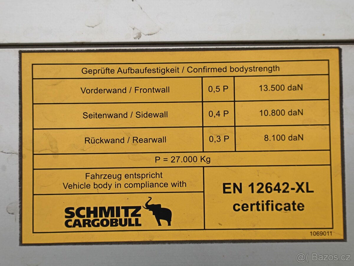 Schmitz CARGOBULL SCB S3T, STANDARD, MULDA, ZVEDACÍ NÁPRAVA, - 6