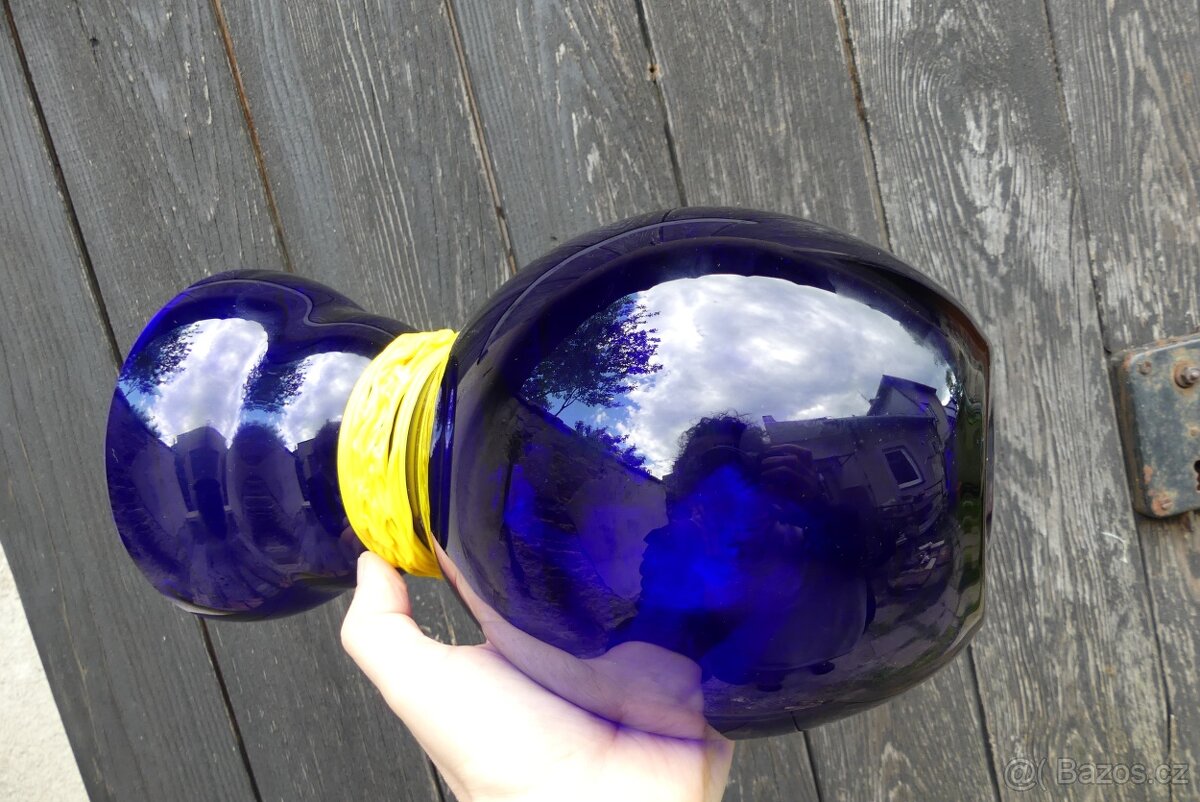 Skleněná autorská váza Rony Plesl, signovaná - 6