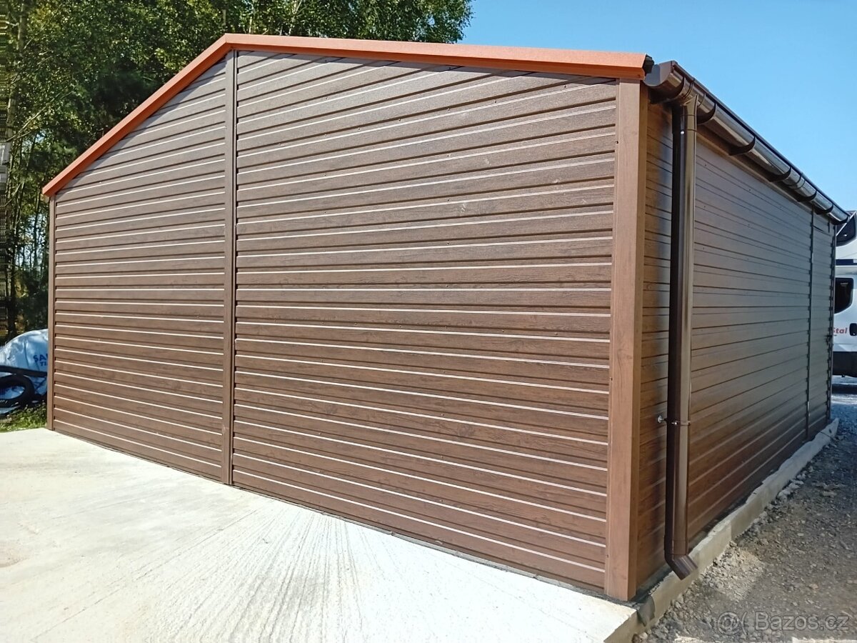 Plechová garáž 5,8x6m - 6