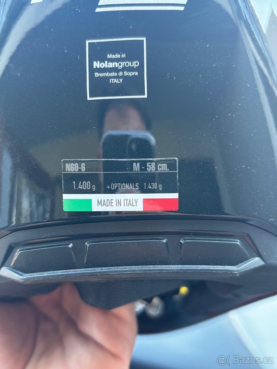 Nová helma Nolan N60-6 - M - černa - 6