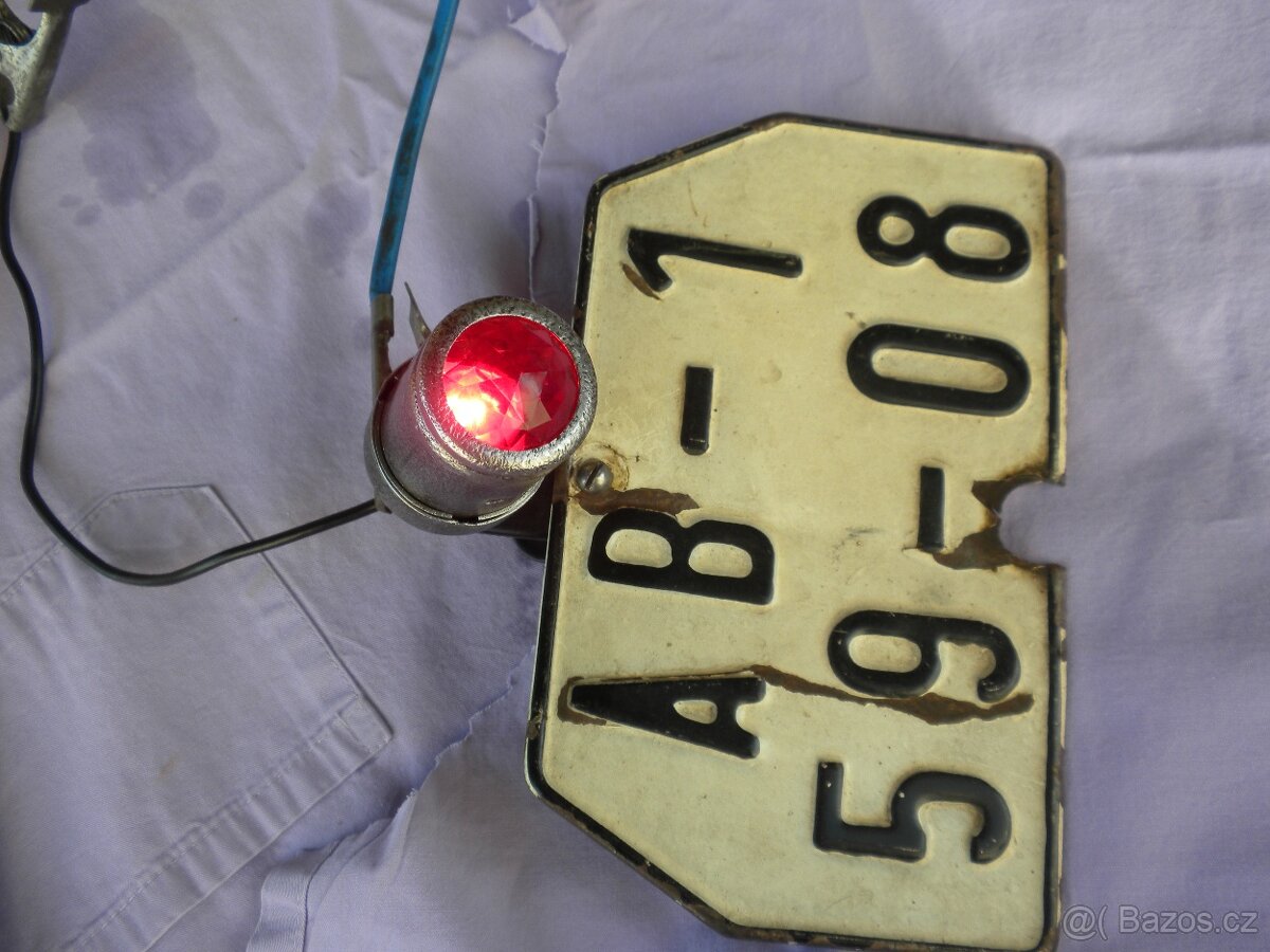 JAWA předválečná všechny modely zadní světlo plechové - 6