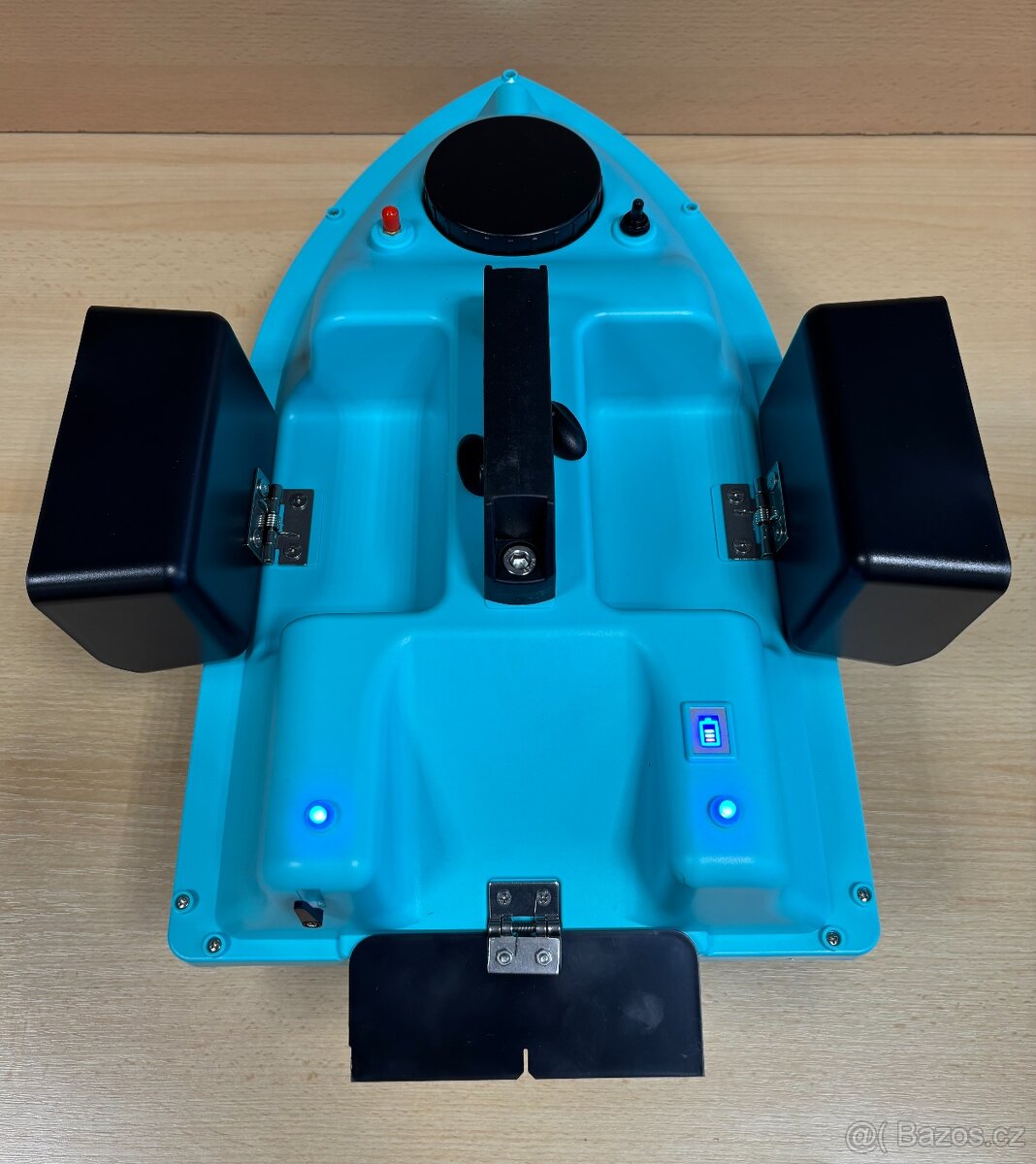 Tříkomorová MODRÁ loďka GPS s baterií 12000mAh včetně obalu - 6