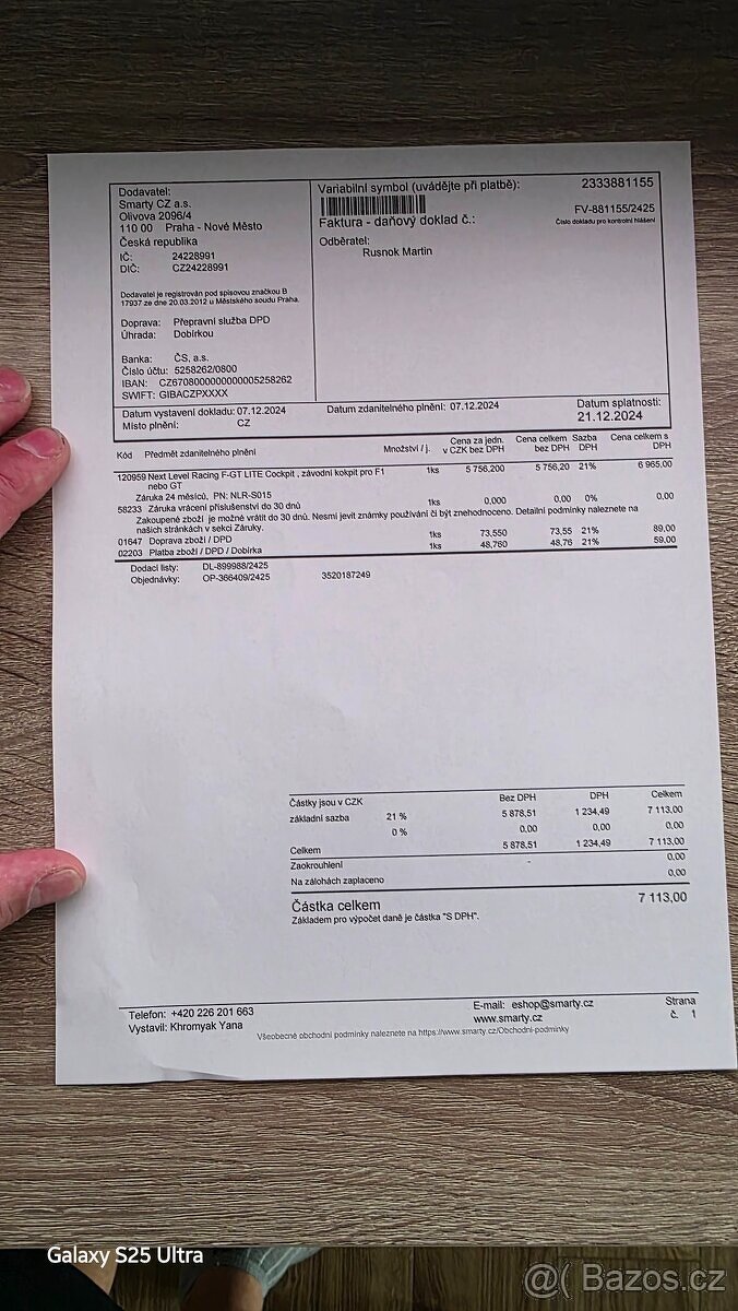 Prodám sedačka Next Level Racing F-GT Lite - 6