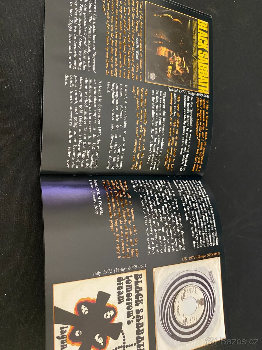 BLACK SABBATH: VOL.4, 1972, RM, RE 2009, DIGIPAK, ROZBALENO - 6