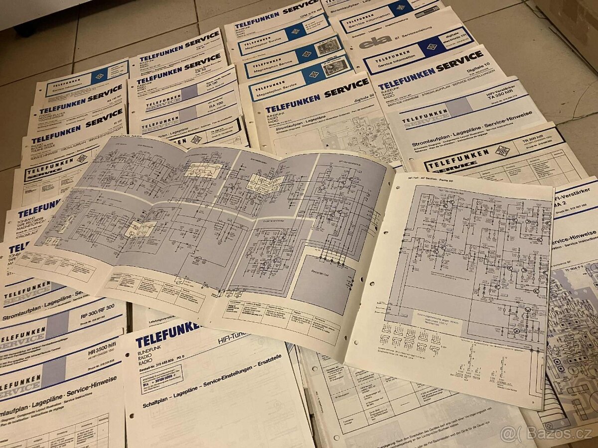 TELEFUNKEN HIFI originální servisní schéma a manuály 65ks - 6