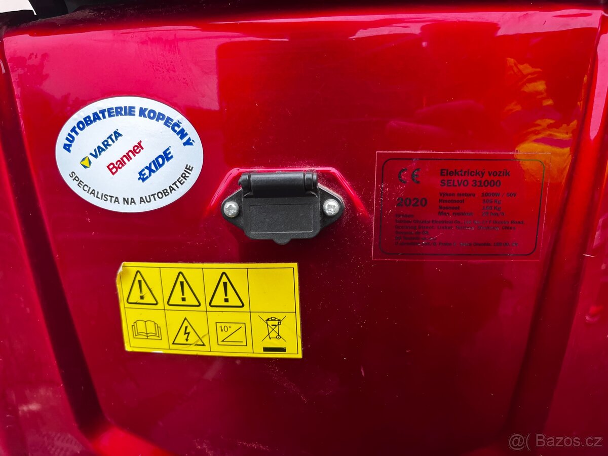 Tří kolový elektrický vozík selvo 31000 - 6