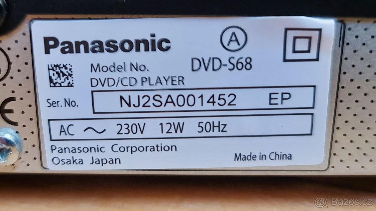 DVD přehrávač Panasonic DVD-S68 + 20 DVD - 6