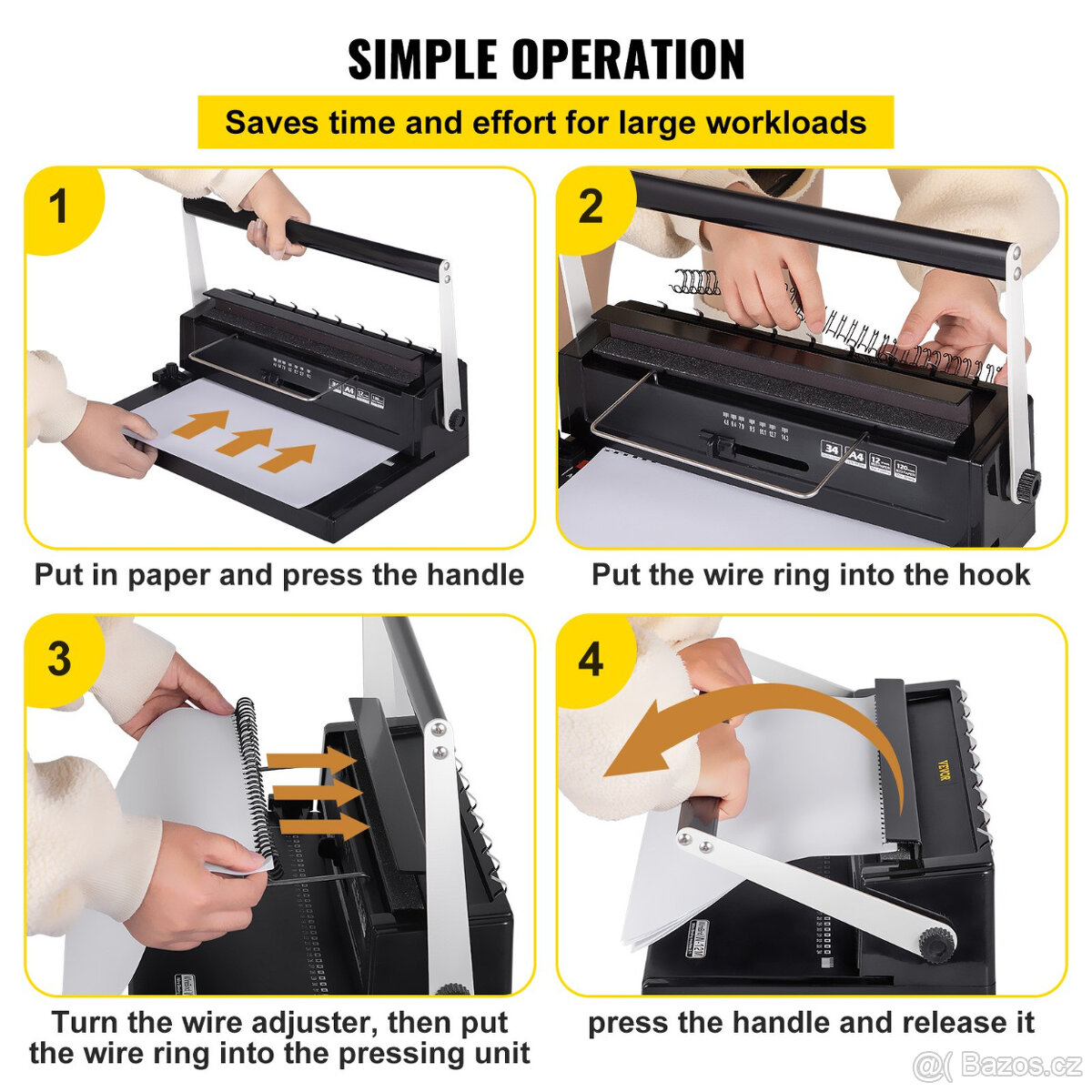 Vázací stroj hřebenový se 34 otvory - 6