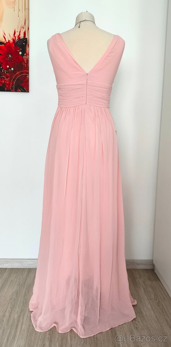 Růžové romantické šaty - 6