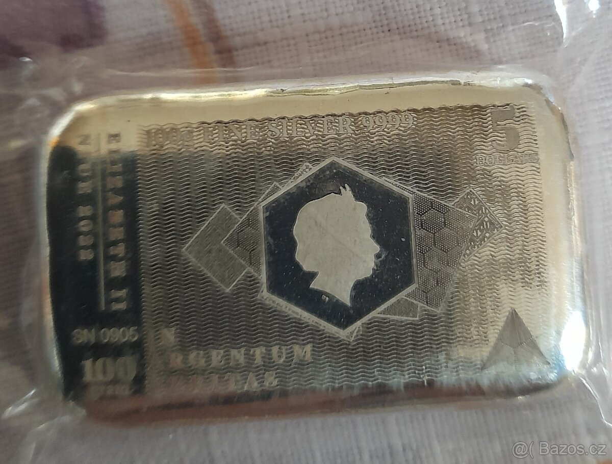 Stříbrný slitek 100g - 6