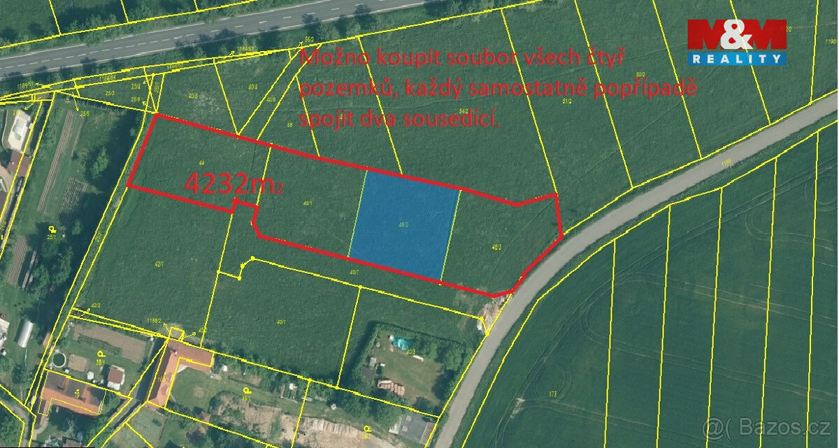 Prodej pozemku k bydlení, 1058 m², Rabí - 6