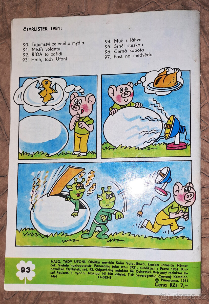 Čtyřlístek 2 kusy č. 93 a č. 65 - 6