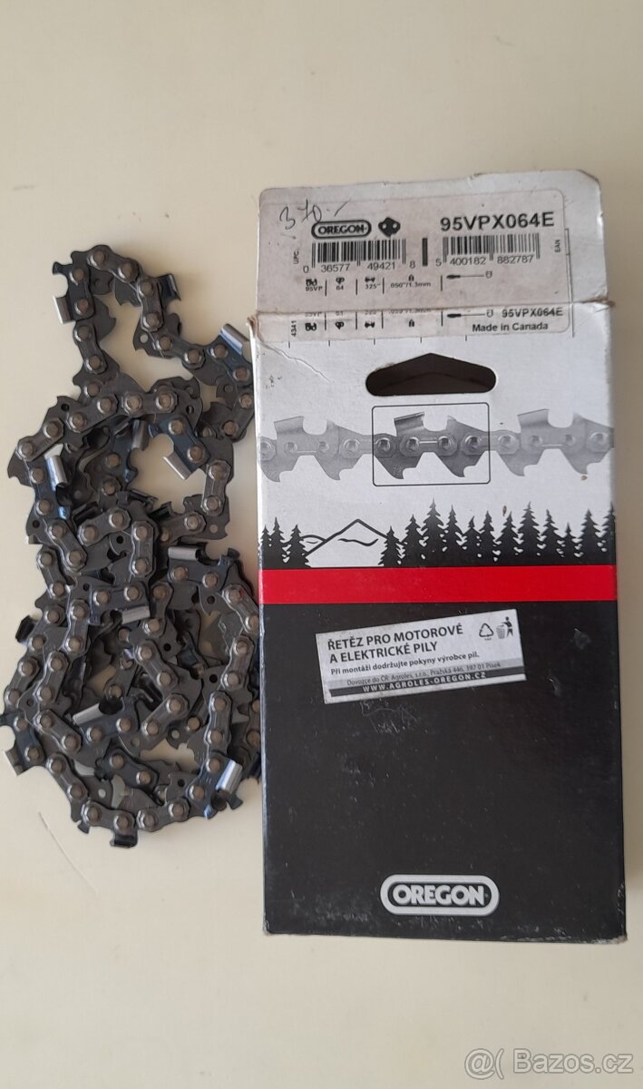 NOVÉ ŘETĚZY K MOTOROVÝM A ELEKTRICKÝM PILÁM, ŘETEZOVÁ LIŠTA. - 6