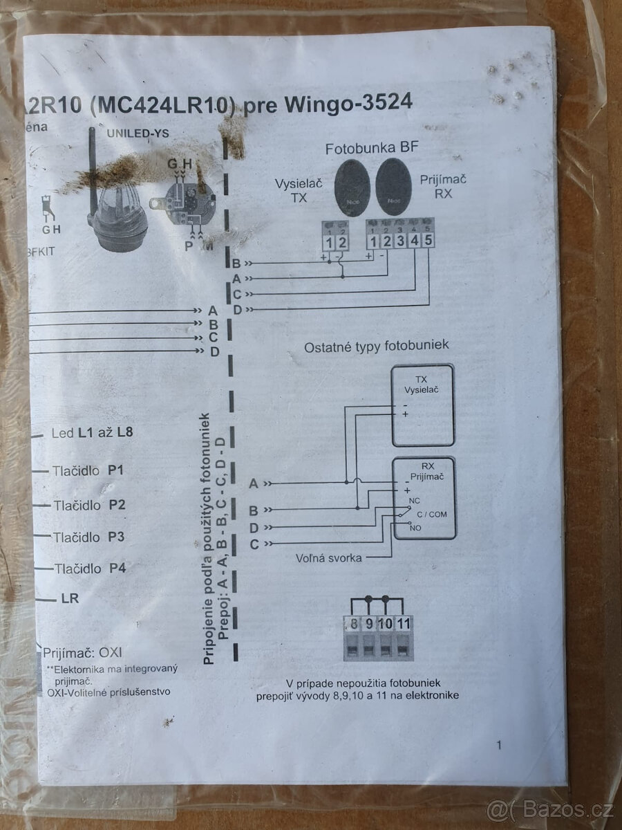 El. pohony dvoukřídlé brány do 7 m - 6