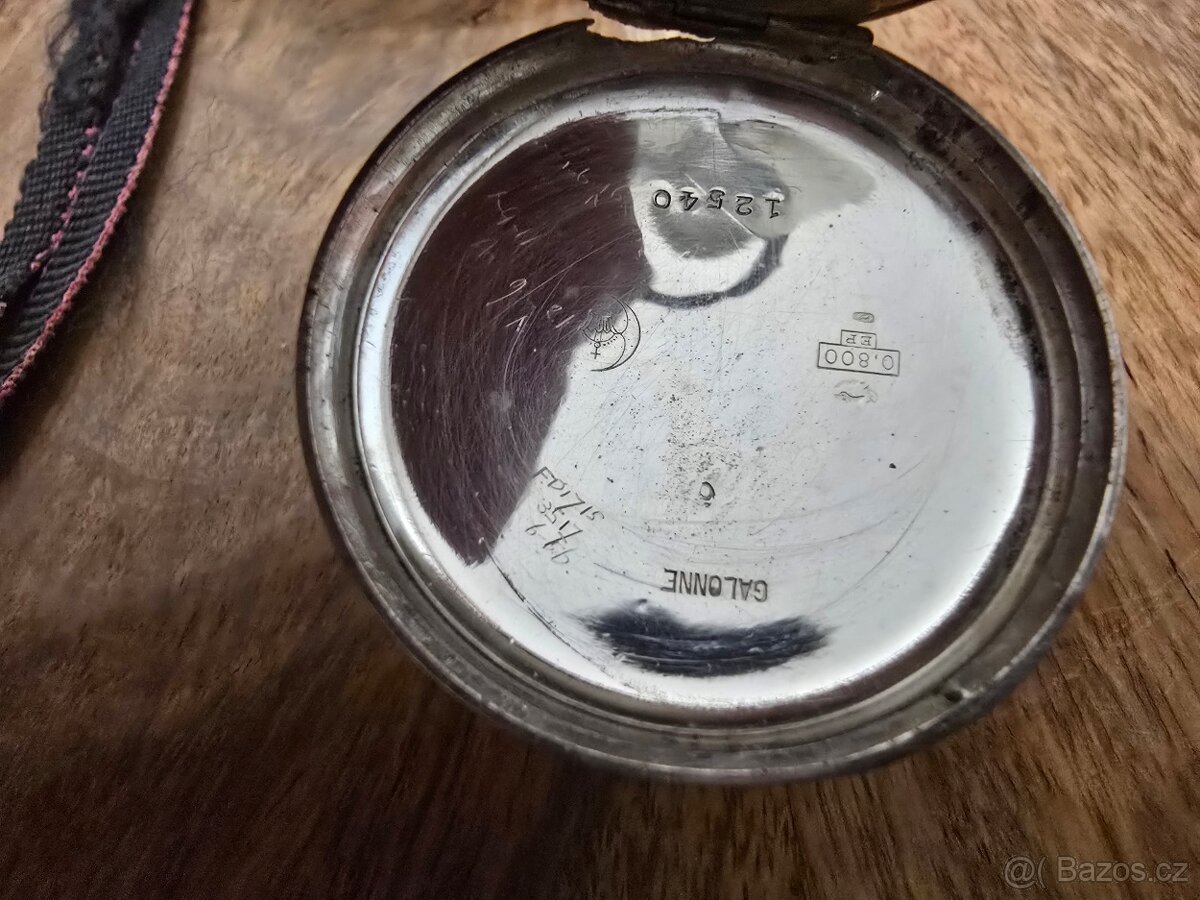KRÁSNÉ STAROŽITNÉ KAPENÍ STŘÍBRNÉ HODINKY- ZDOBENÉ - 6