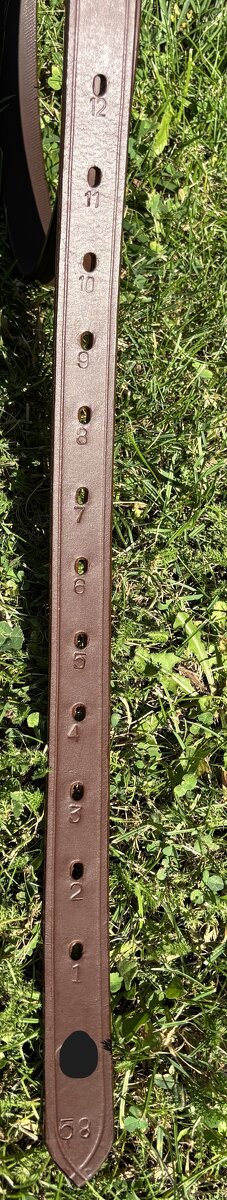 Třmenové řemeny hnědé se třmeny-komplet - 6