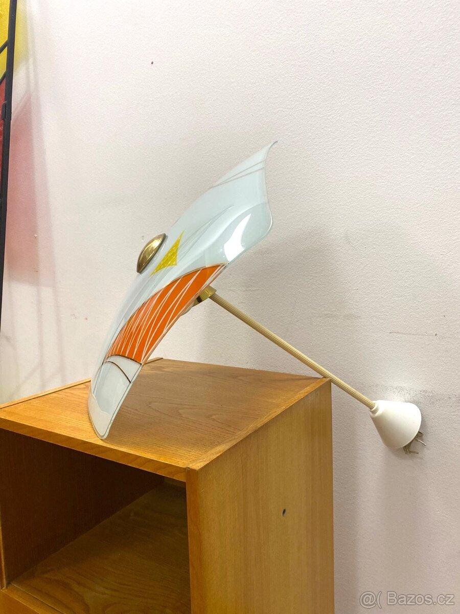 Retro lustr talíř 60. léta Brusel - 6