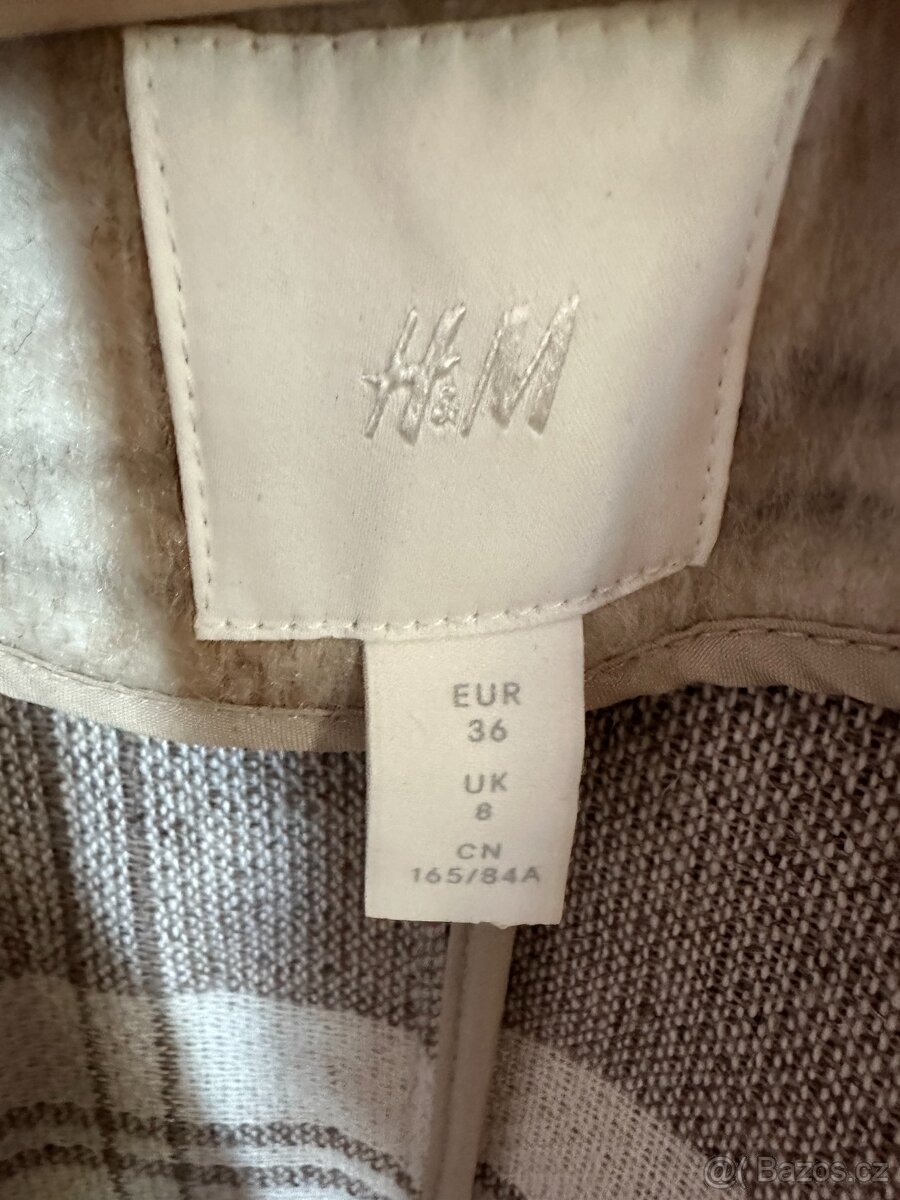 Dámský vlněný kabát H&M - 6