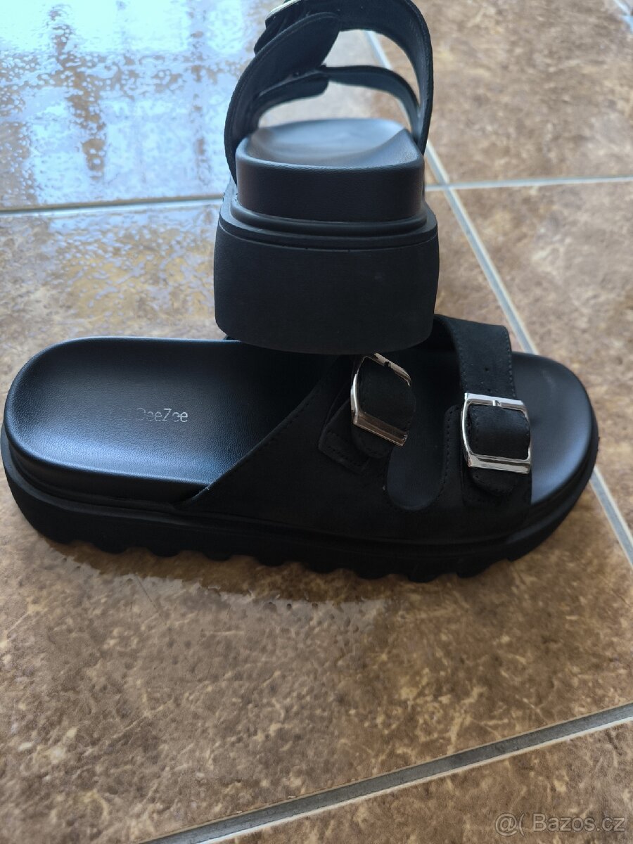 Dámské černé pantofle 38 - 6