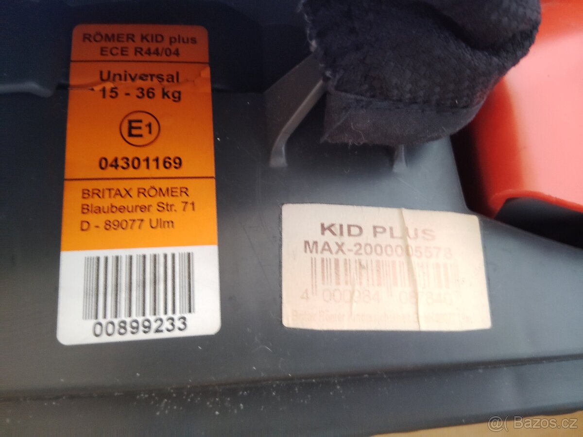 Britax Römer Kid Plus, pro děti 15-36kg - 6