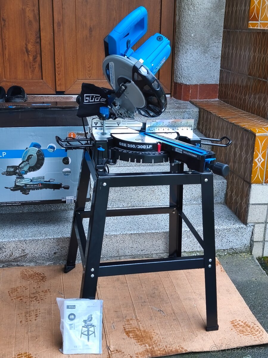 Prodám VĚTŠÍ NEPOUŽITOU pokosovou pilu s posuvem GÜDE GRK 25 - 6