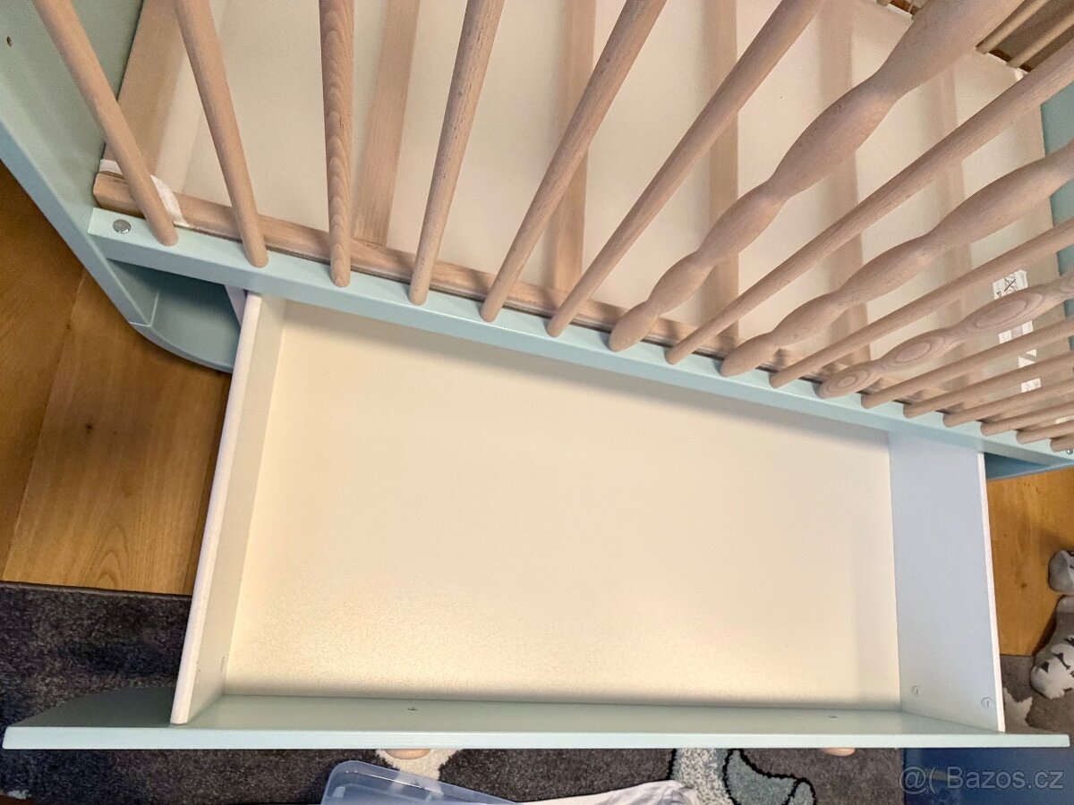 Na prodej dětská postýlka IKEA MYLLRA - modrá - 6