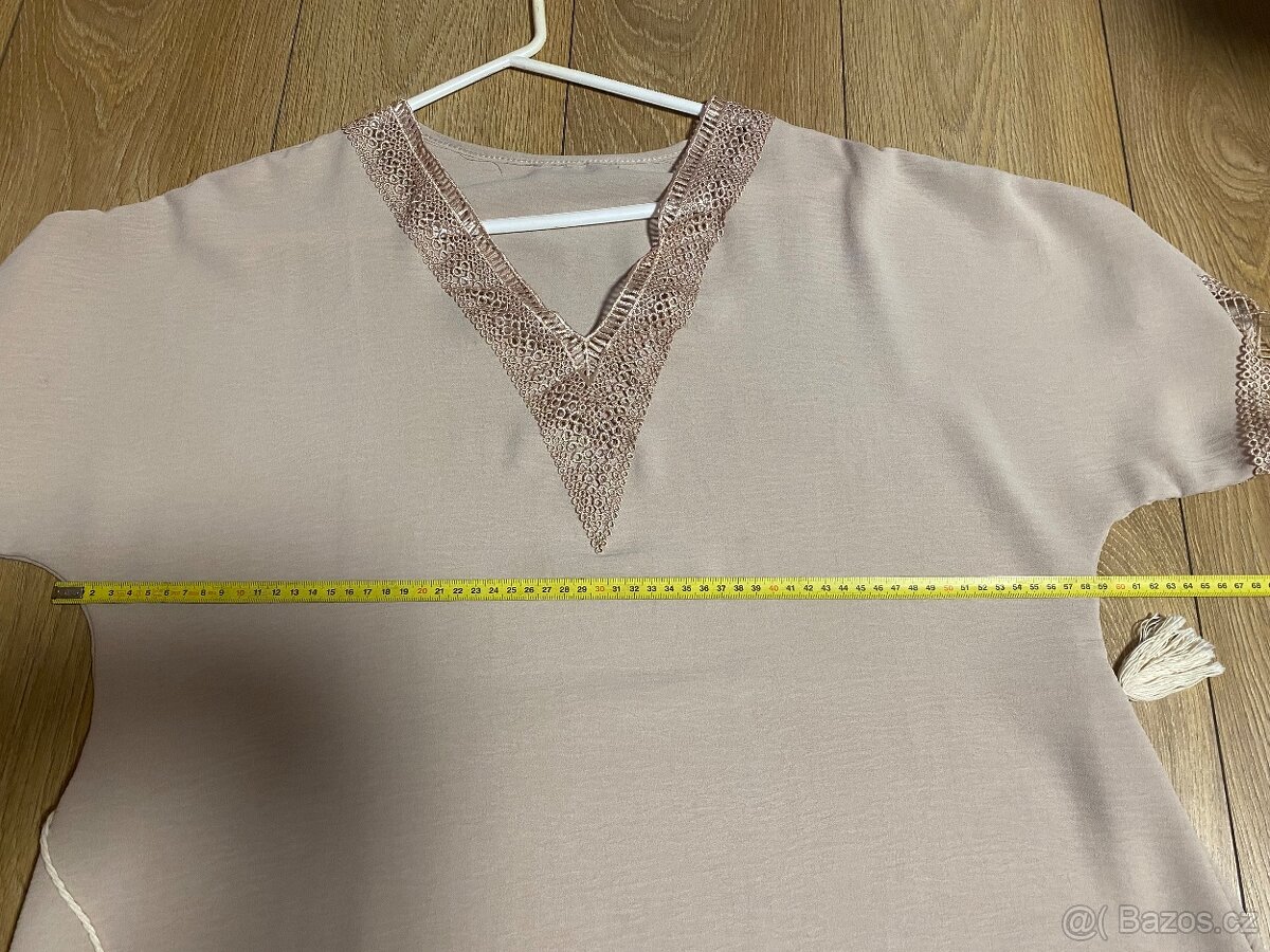 Béžové letní šaty - 6