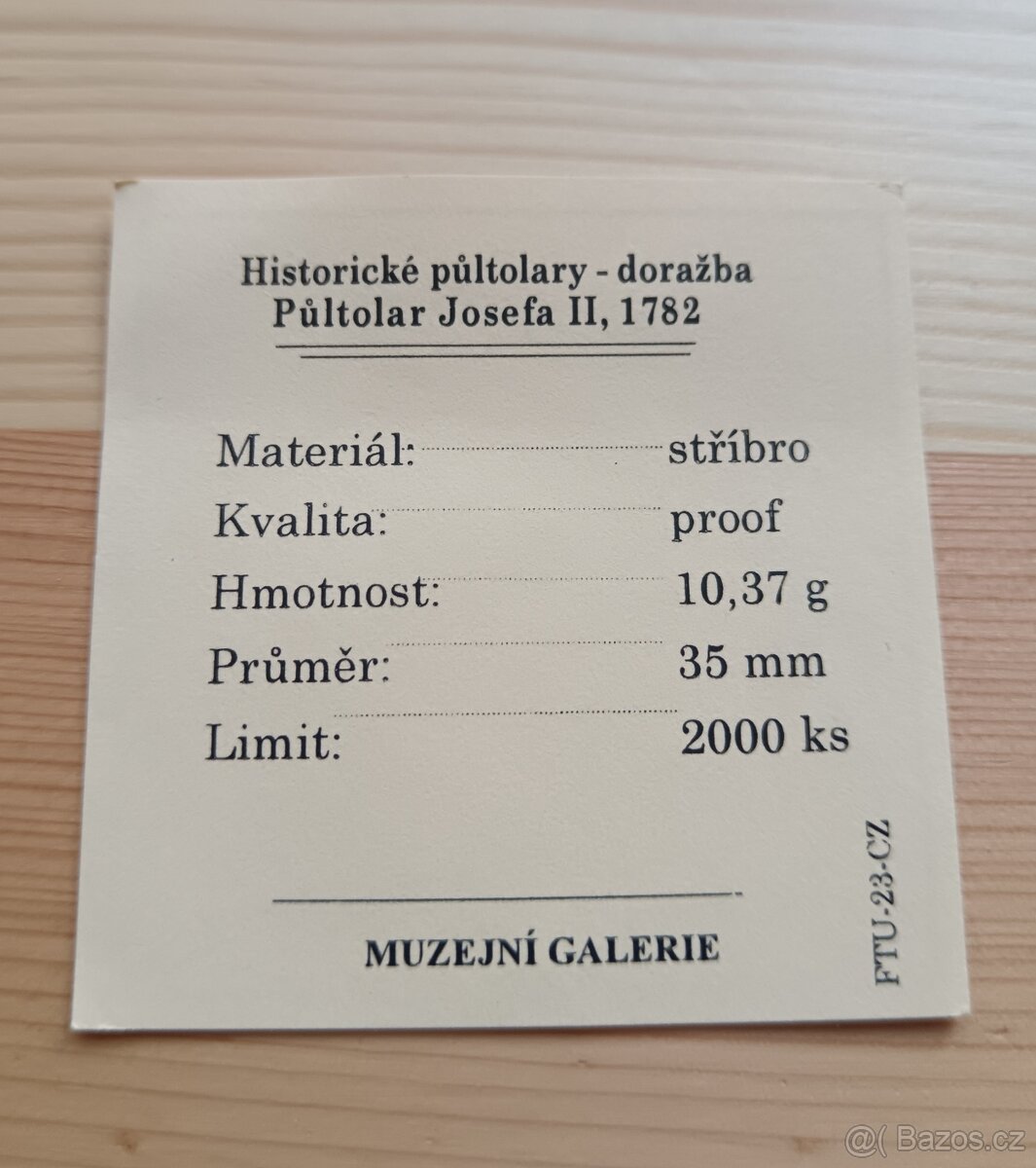 Stříbrné mince Půltolary - Proof provedení - 6