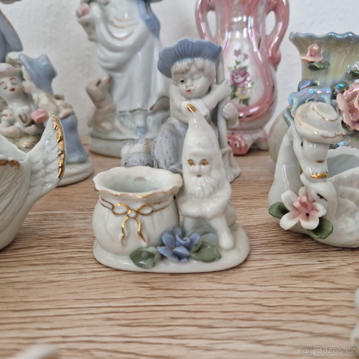 Porcelánové sošky a vázičky mix - 6