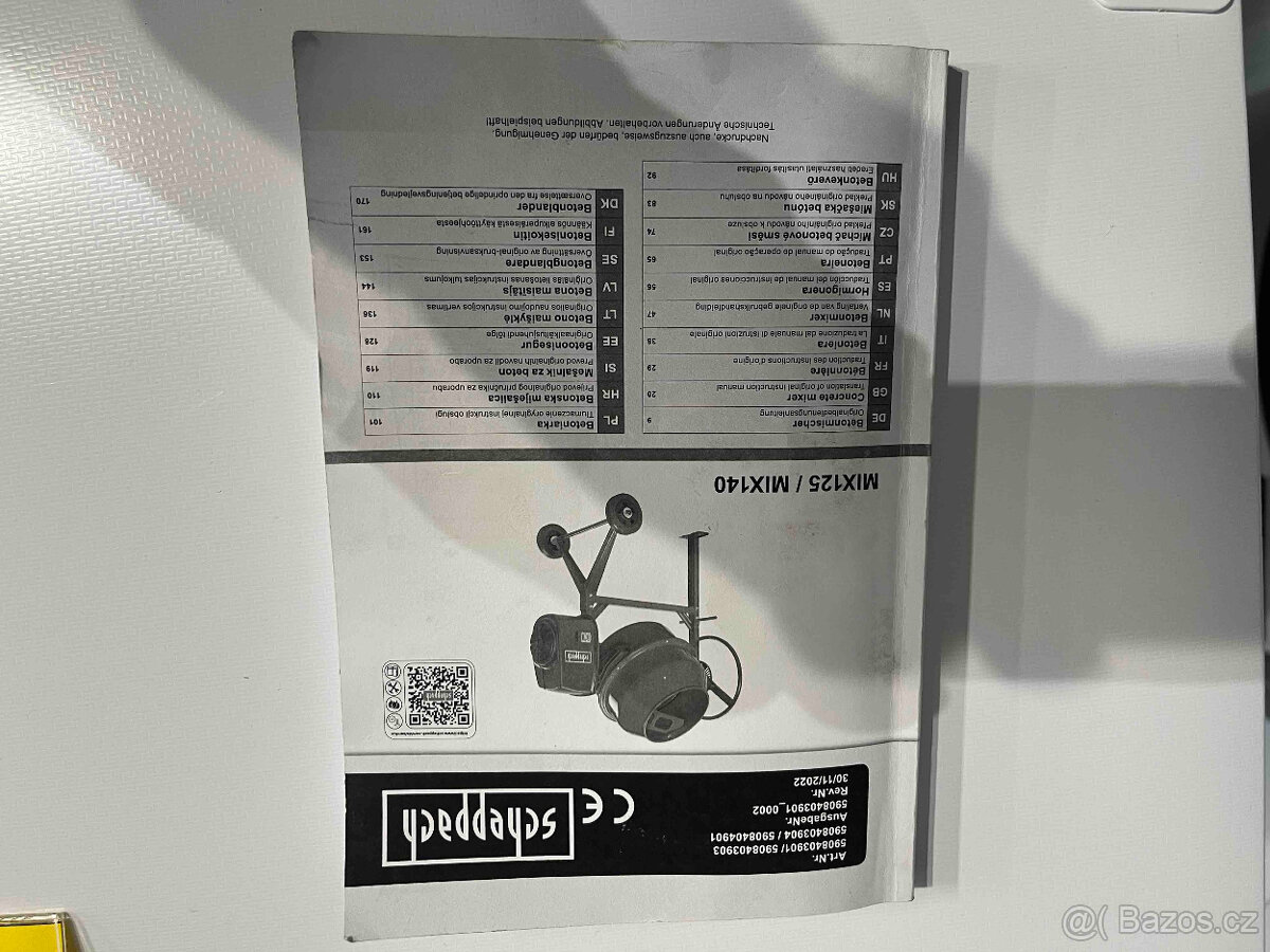 Míchačka Scheppach MIC 125 - 6