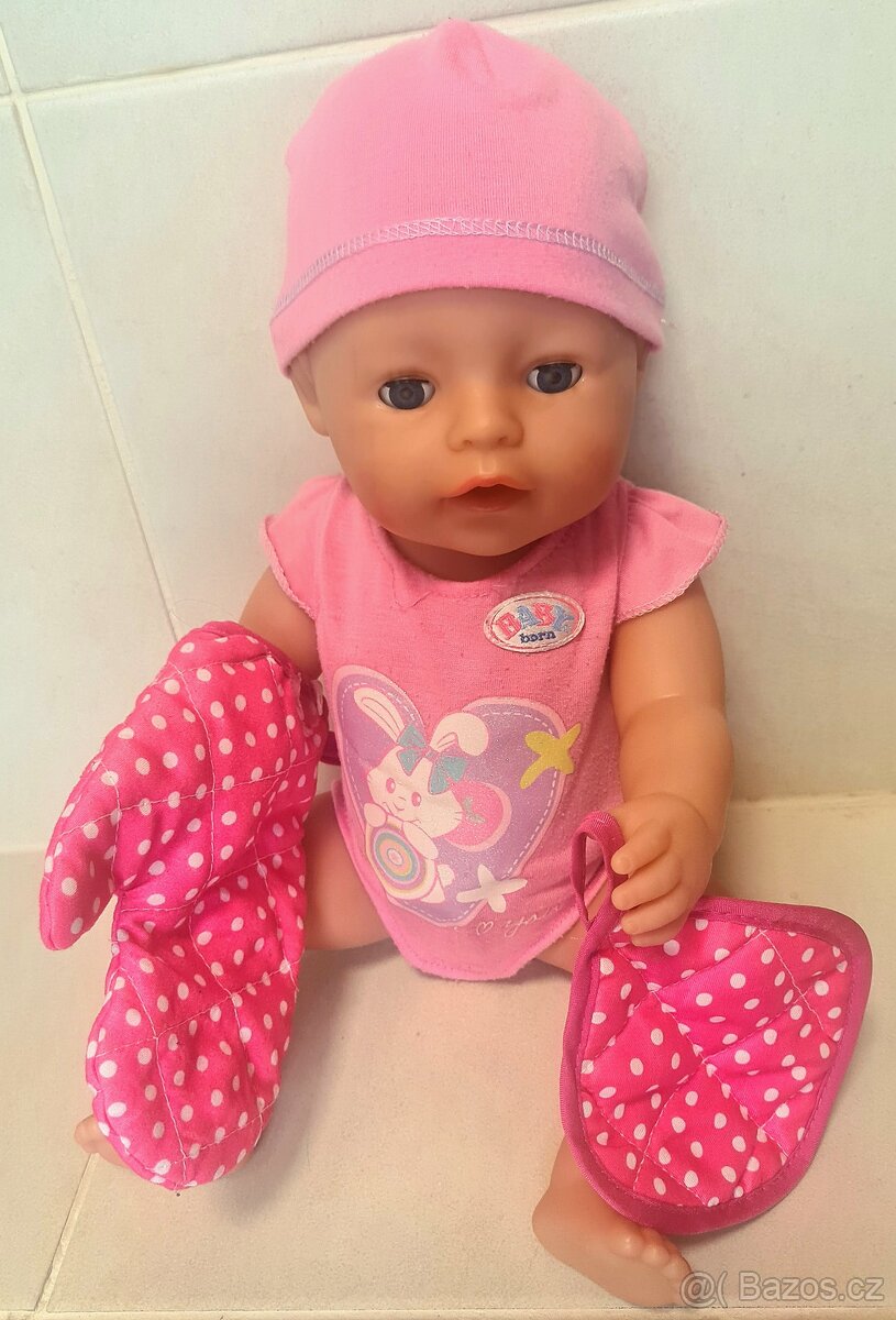 BABY Born - holčička, čůrací (Zapf Creation) -nočník,vanička - 6