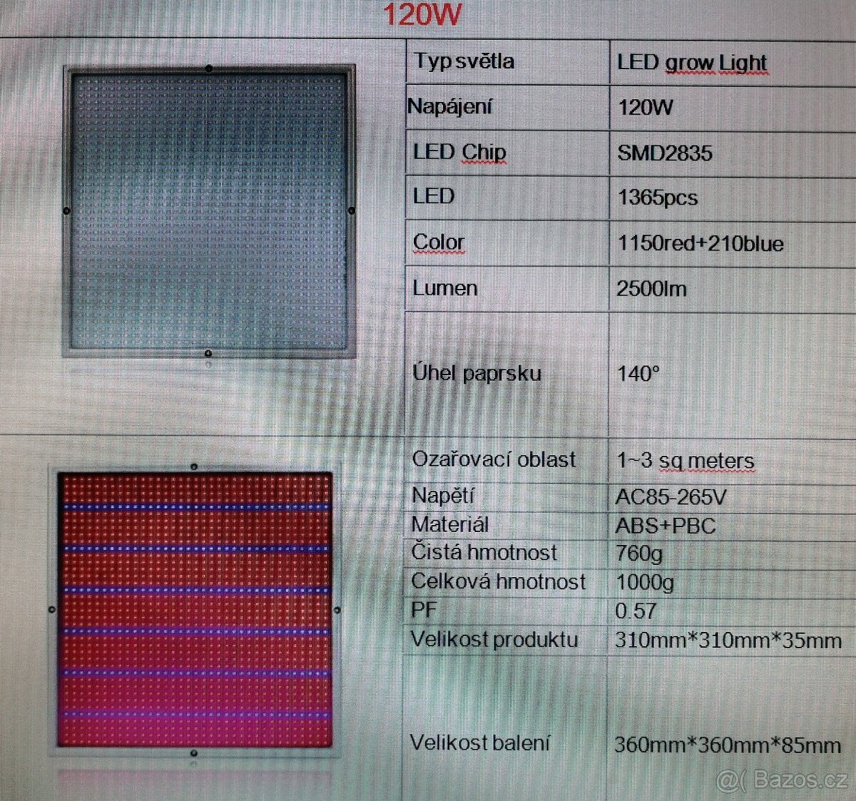 LED Grow Light Full Spectrum Red + Blue Plant Fytolamp . - 6