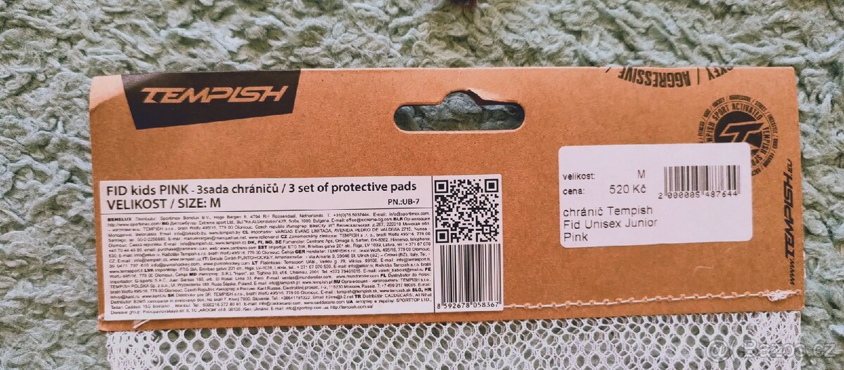 Helma a chrániče Tempish junior M - 6