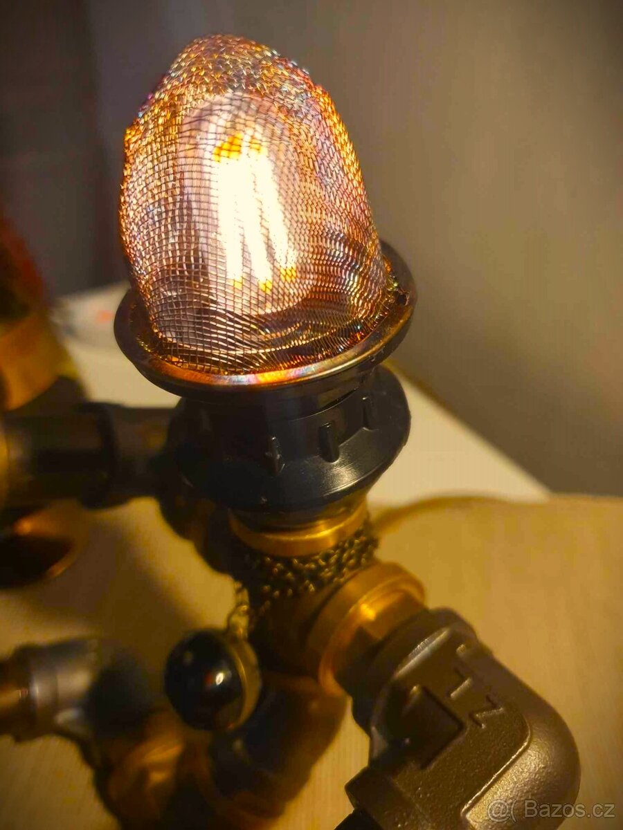 stolní noční lampa retro industrial stolní noční dekorace - 6