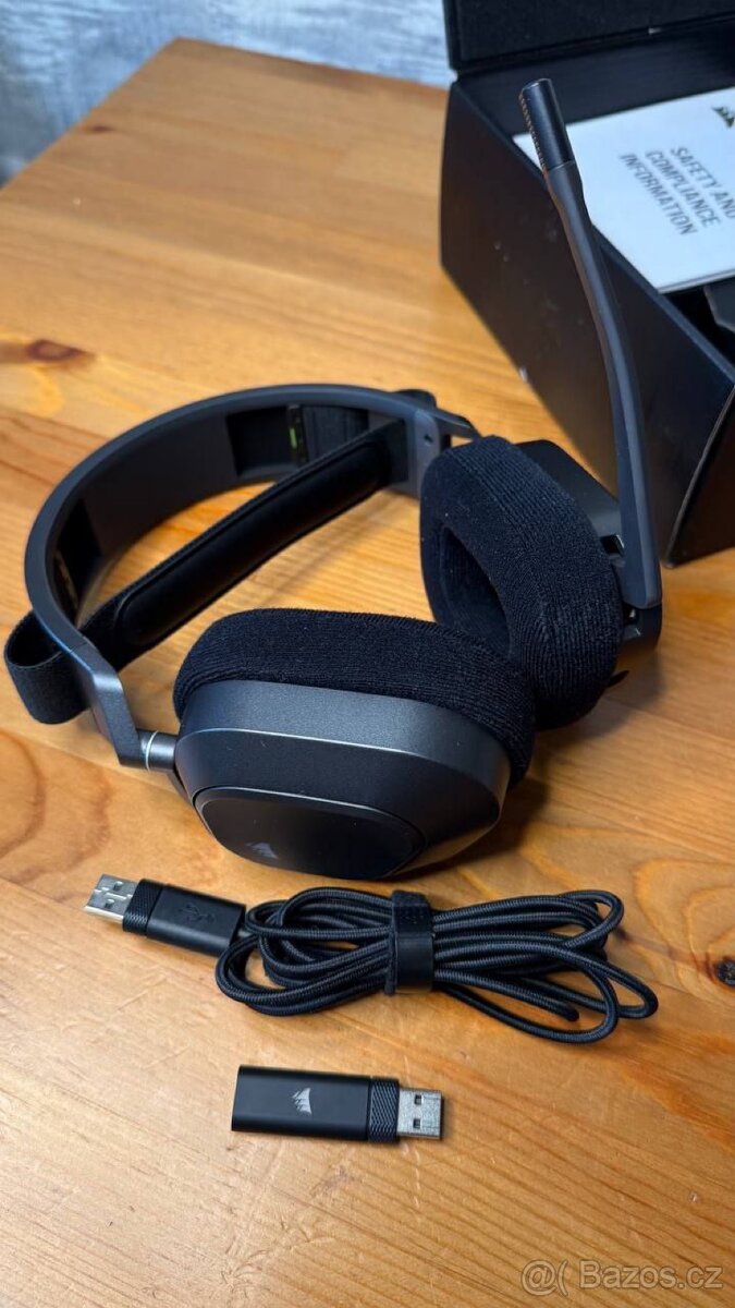 Corsair HS80 MAX Wireless - Stav nových, Bluetooth + 2.4GHz - 6