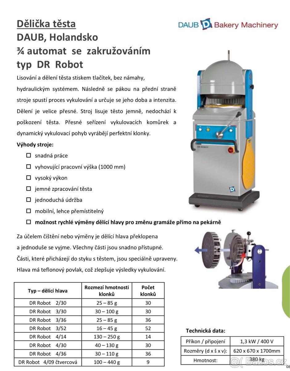 Děličky na dělení těsta - 6