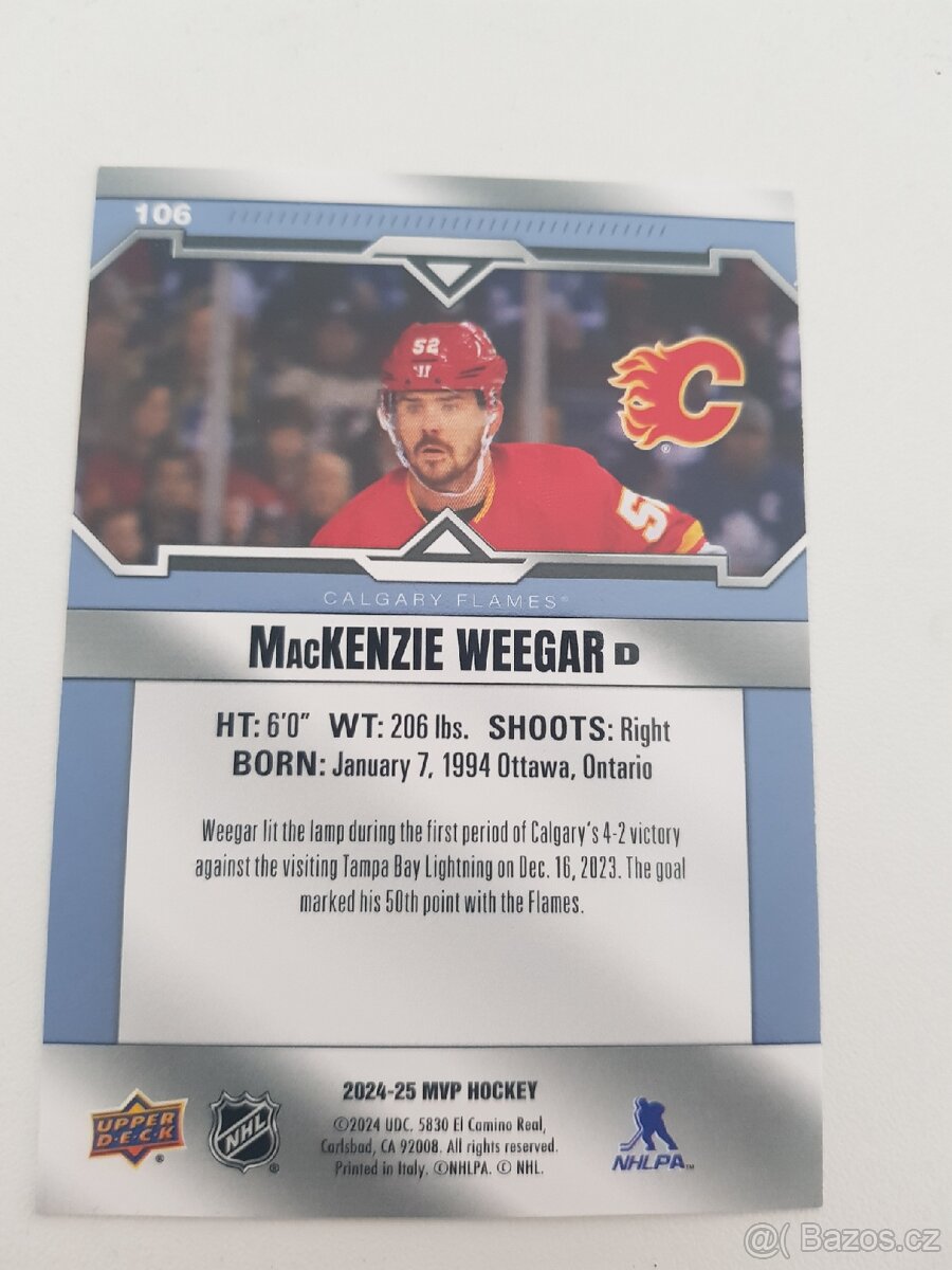 Hokejové kartičky-upper deck - 6