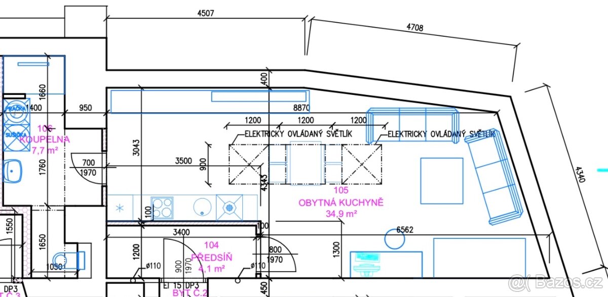 Pronájem bytu 1+KK v centru Protivína - 6