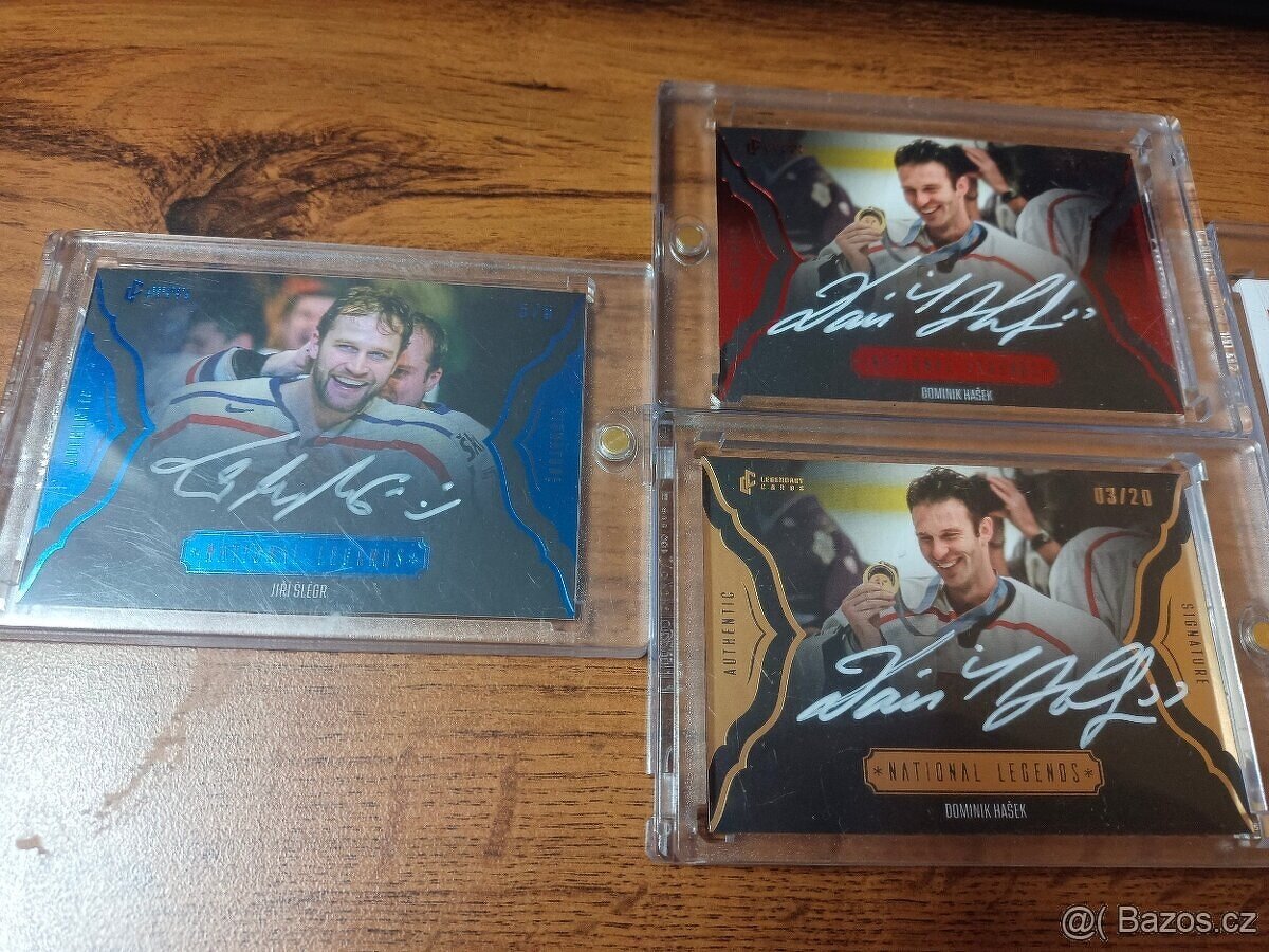 Podepsané hokejové karty Jágr, Plekanec, Hašek, Šlégr 5ks - 6