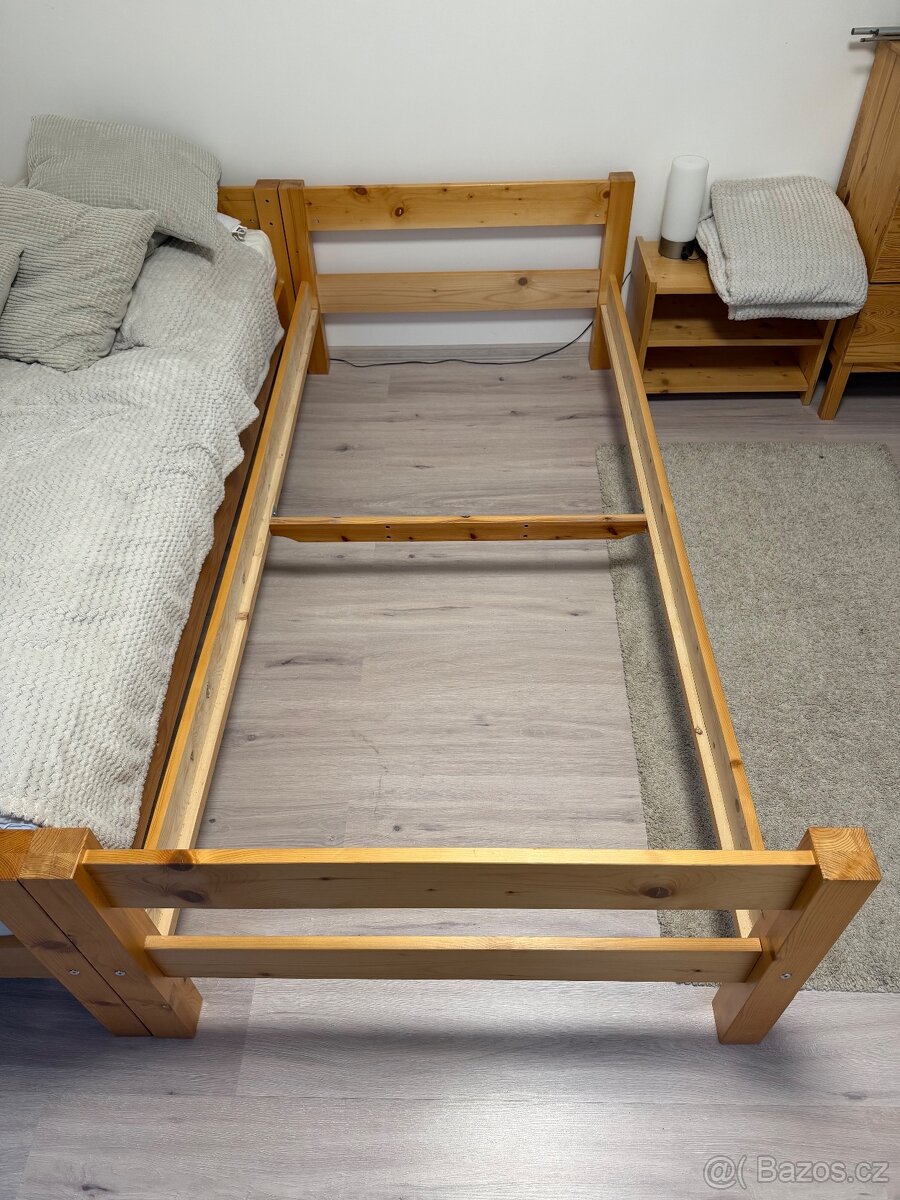 2x posteľ a 2x rošt (90x200 cm) - 6
