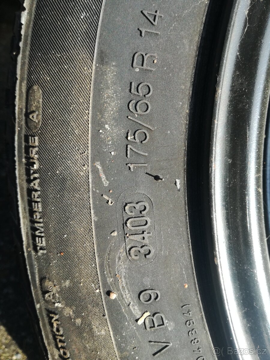 Continental letní pneu 175/65/14 - 2ks 97-100% - 6