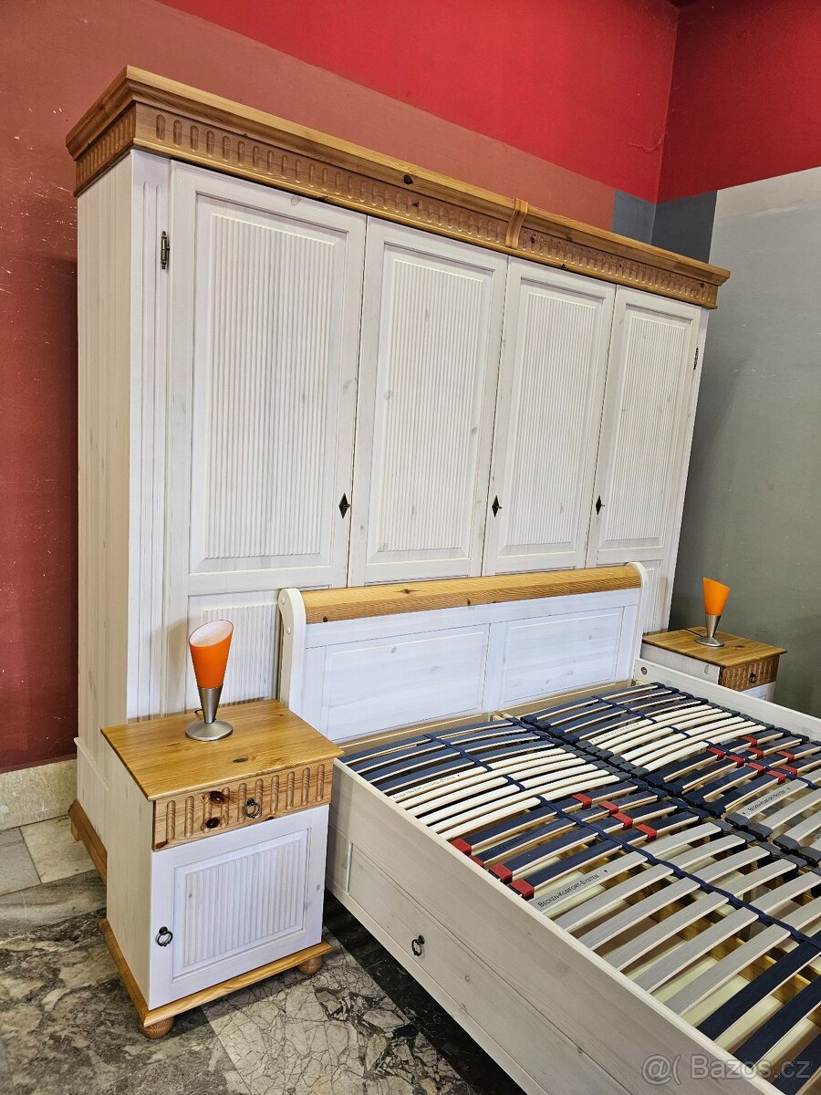 Ložnice postel s úložným prostorem Celodřevená - 6